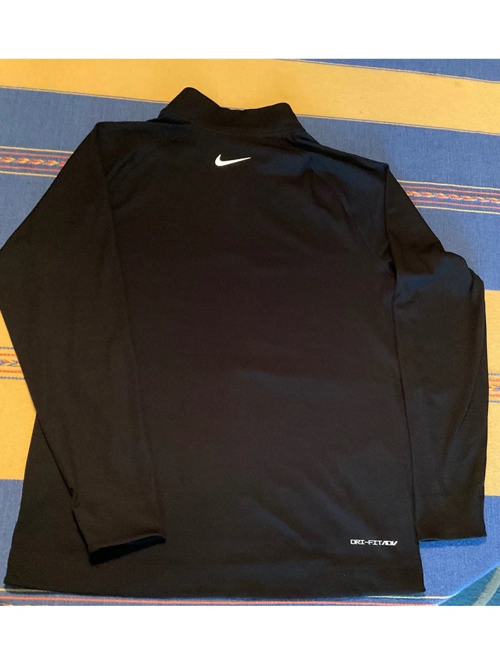 Nike Temple Black Long Sleeve 1/4 Zip DRi-Fit